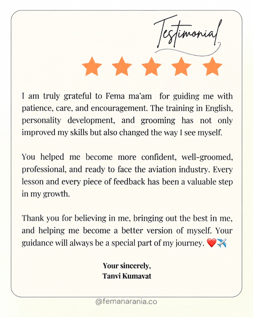Tanvi Kumavat Testimonial